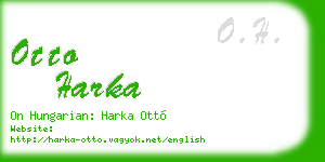 otto harka business card
