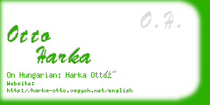 otto harka business card